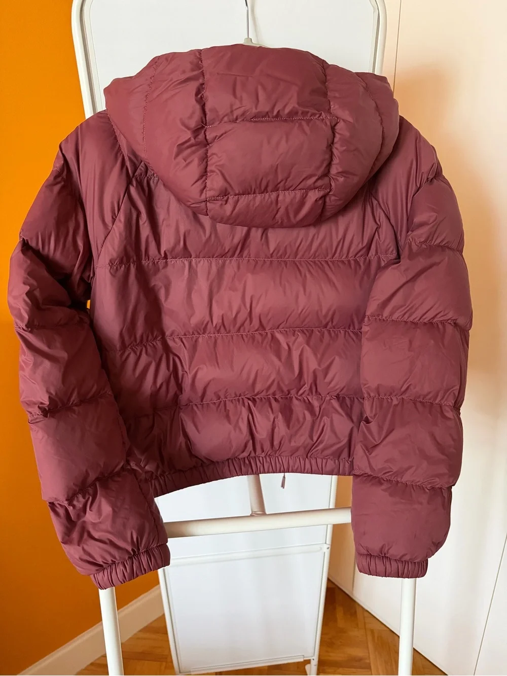 The North Face dusty rose puffer down jacket